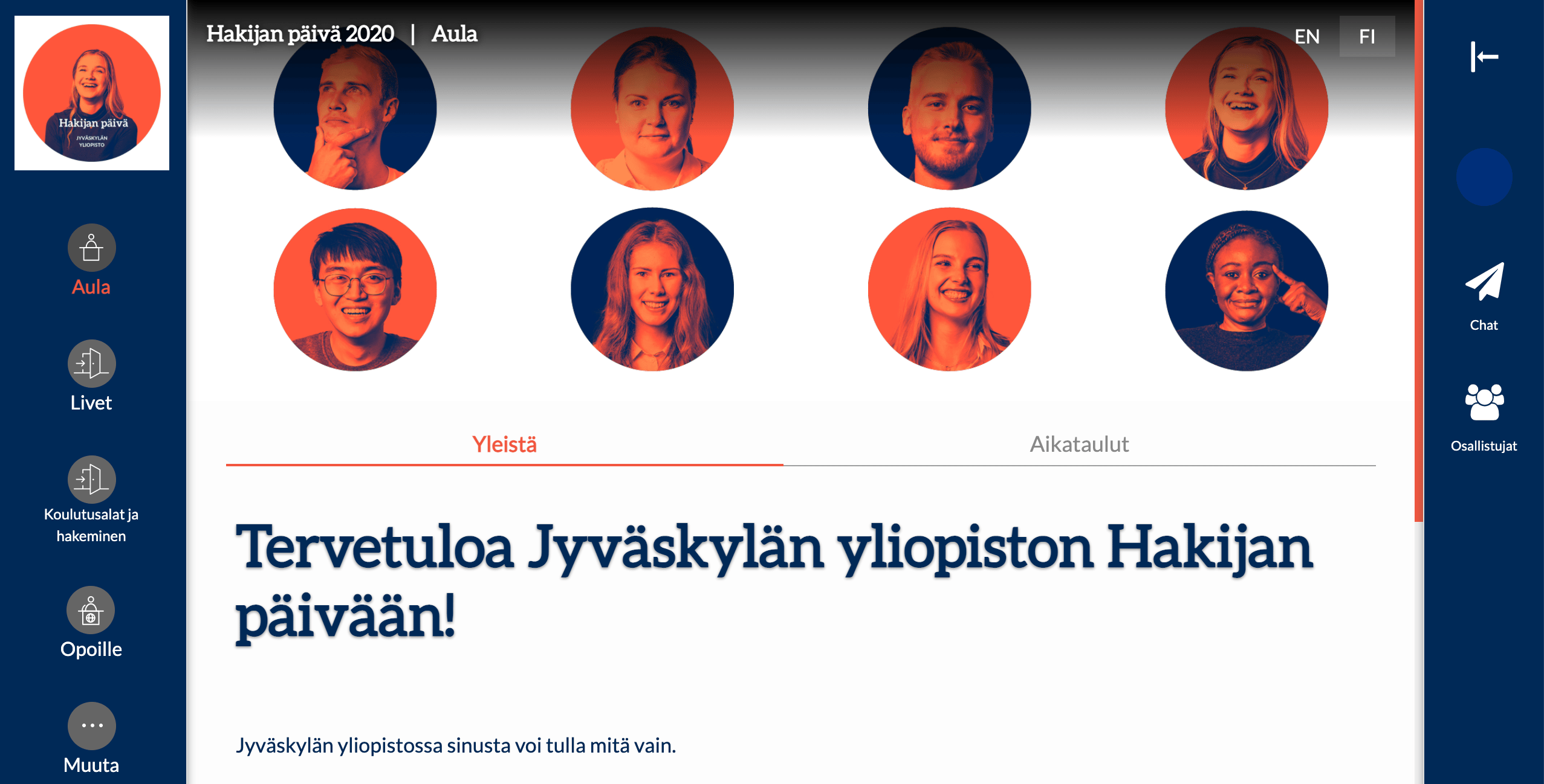 JYU:n ensimmäiset virtuaalitapahtumat