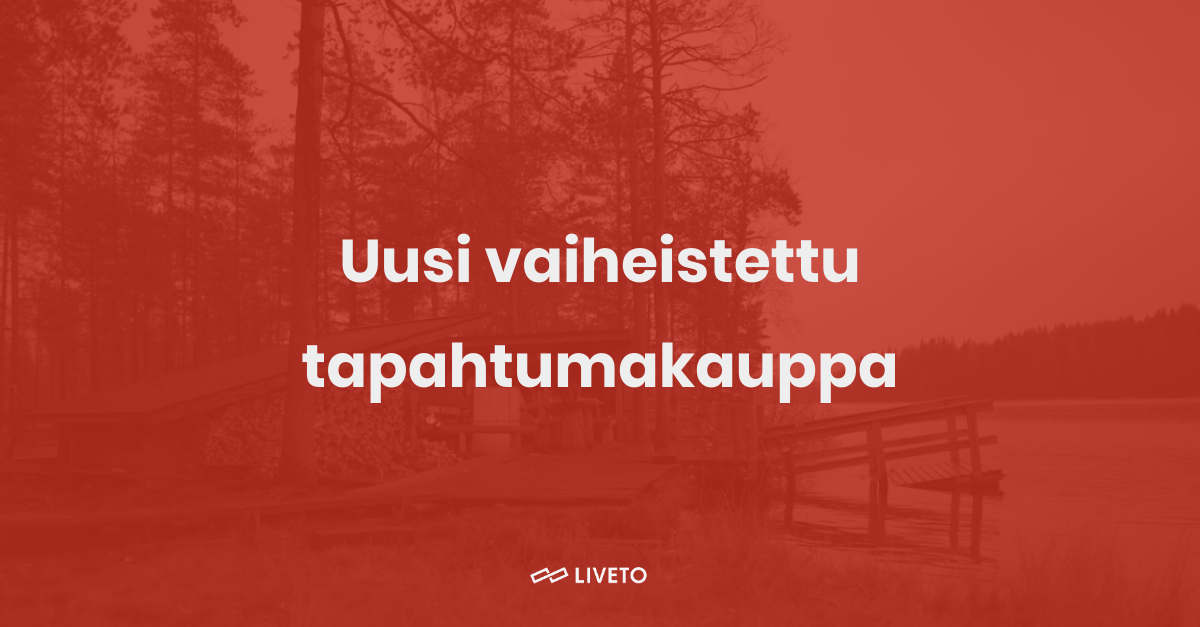 Ennakkomyynti monipuoliseksi Liveton tapahtumakaupan avulla